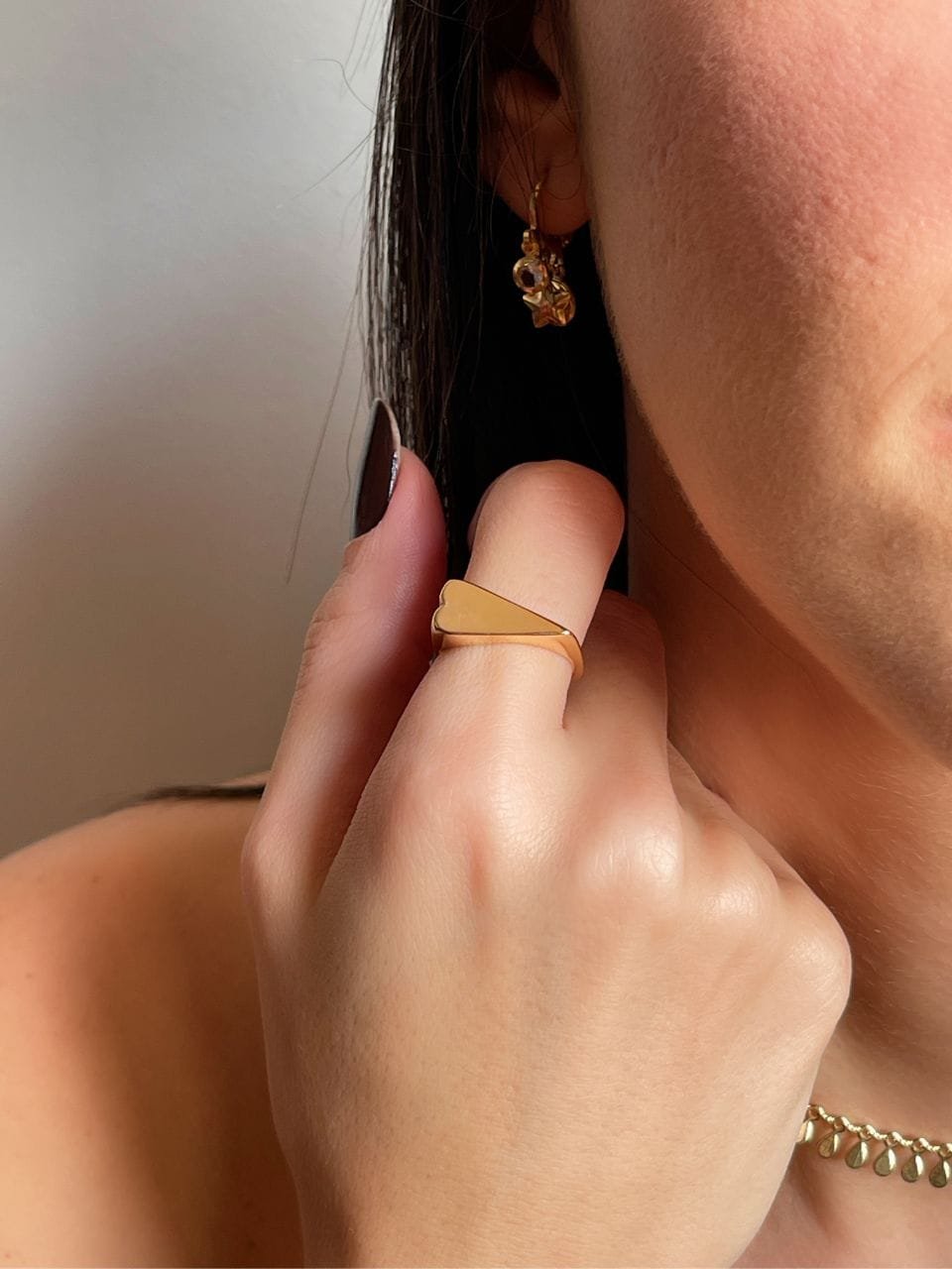 Anel Cora Regulável Ouro 18k