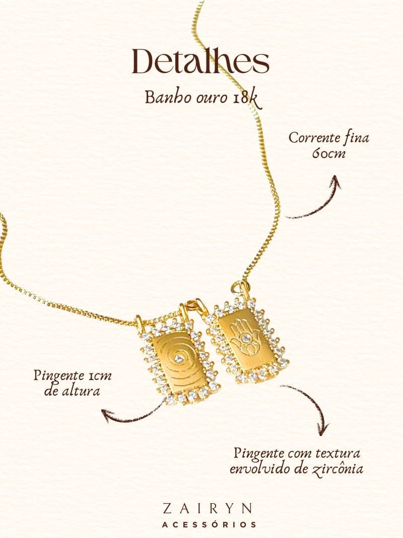 Escapulário Zen Ouro 18k