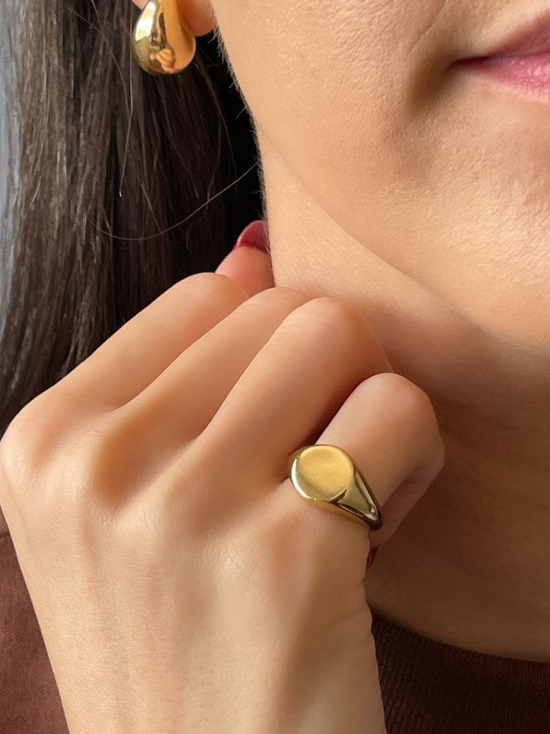 Anel Dedinho Regulável Ouro 18k