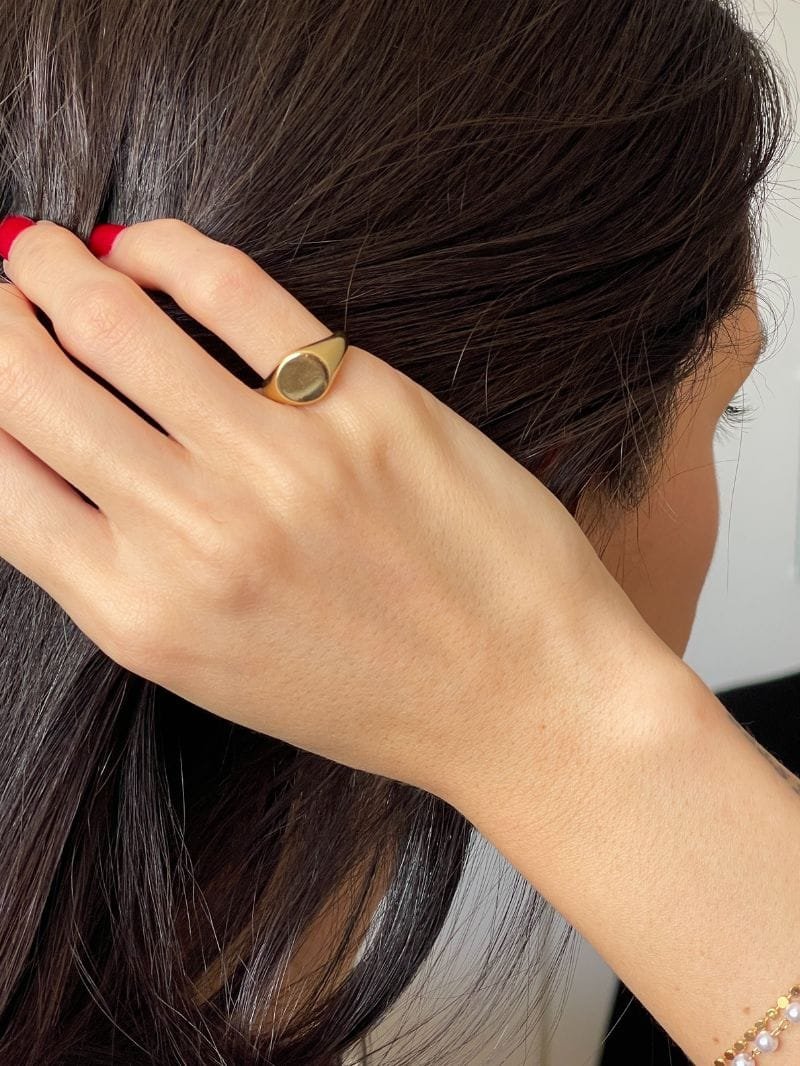 Anel Dedinho Regulável Ouro 18k